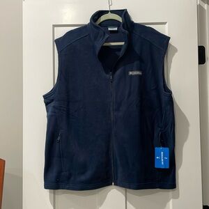 NWT Navy Blue Men’s Columbia Fleece Vest